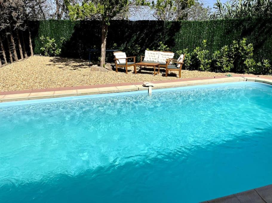 Villa Perpignan Avec Piscine - Route Des Plages Bagian luar foto